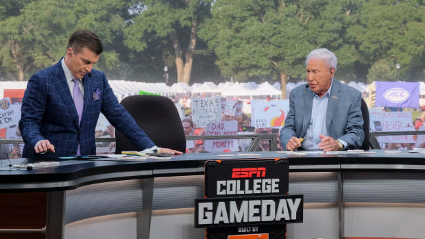 Lee Corso Rece Davis College GameDay